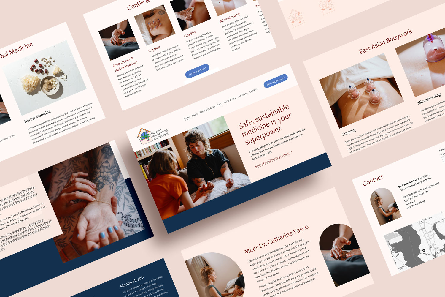 Acupuncture Website Design: Friendly Acupuncture Clinic