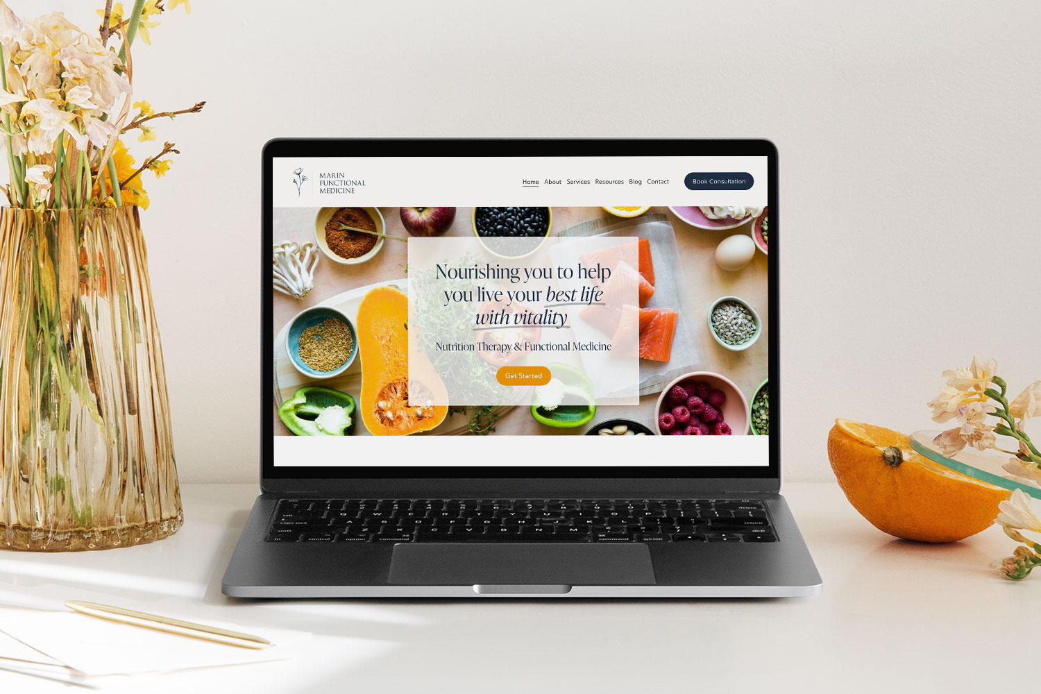 Nutritionist & Functional Medicine Practitioner Website Design: Marin Functional Medicine