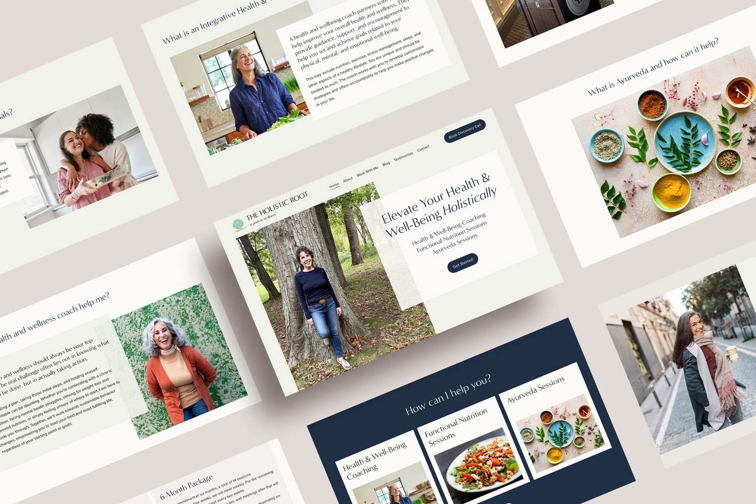 Holistic Nutritionist Website Design: The Holistic Root